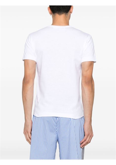 t-shirt con logo ricamato unisex bianco COMME DES GARÇONS PLAY | AX-T064-0512